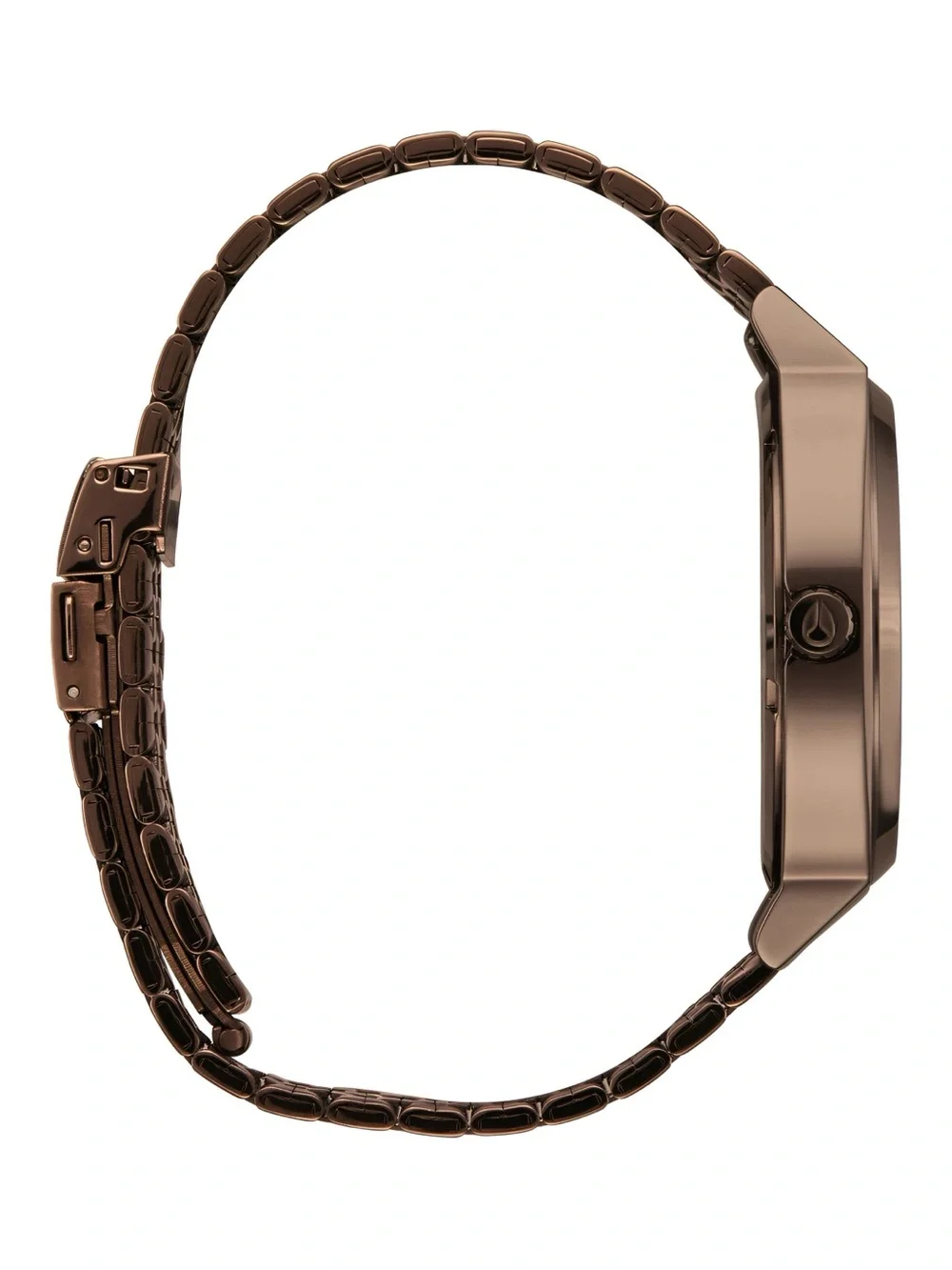 Nixon Chocolate Stainless Steel Solar Watch